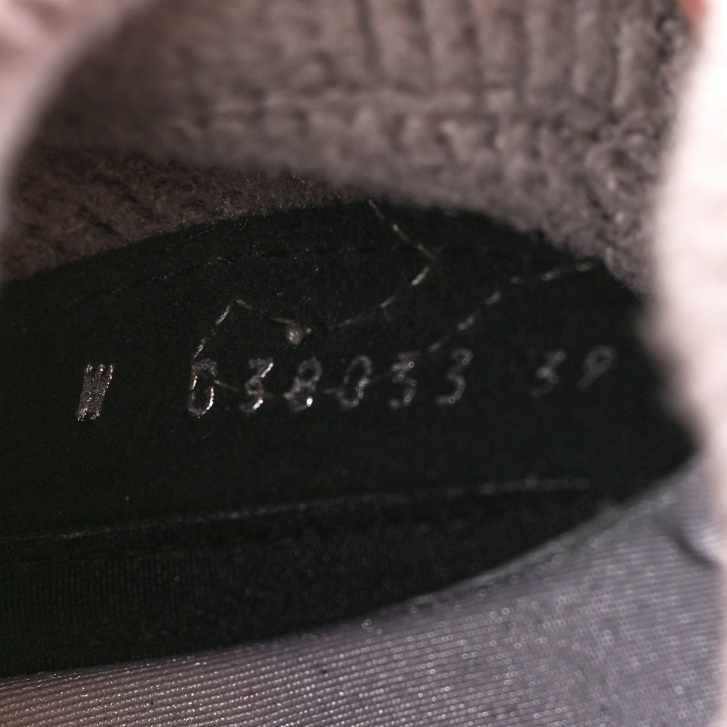 Fabric Suede Calfskin CC Sneakers 39 Grey Black