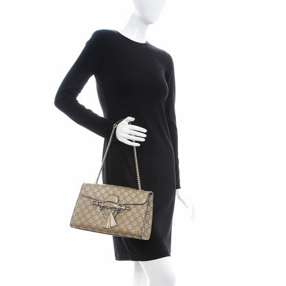 Gucci Guccissima Medium Emily Chain Shoulder Bag Gold 2 of 8