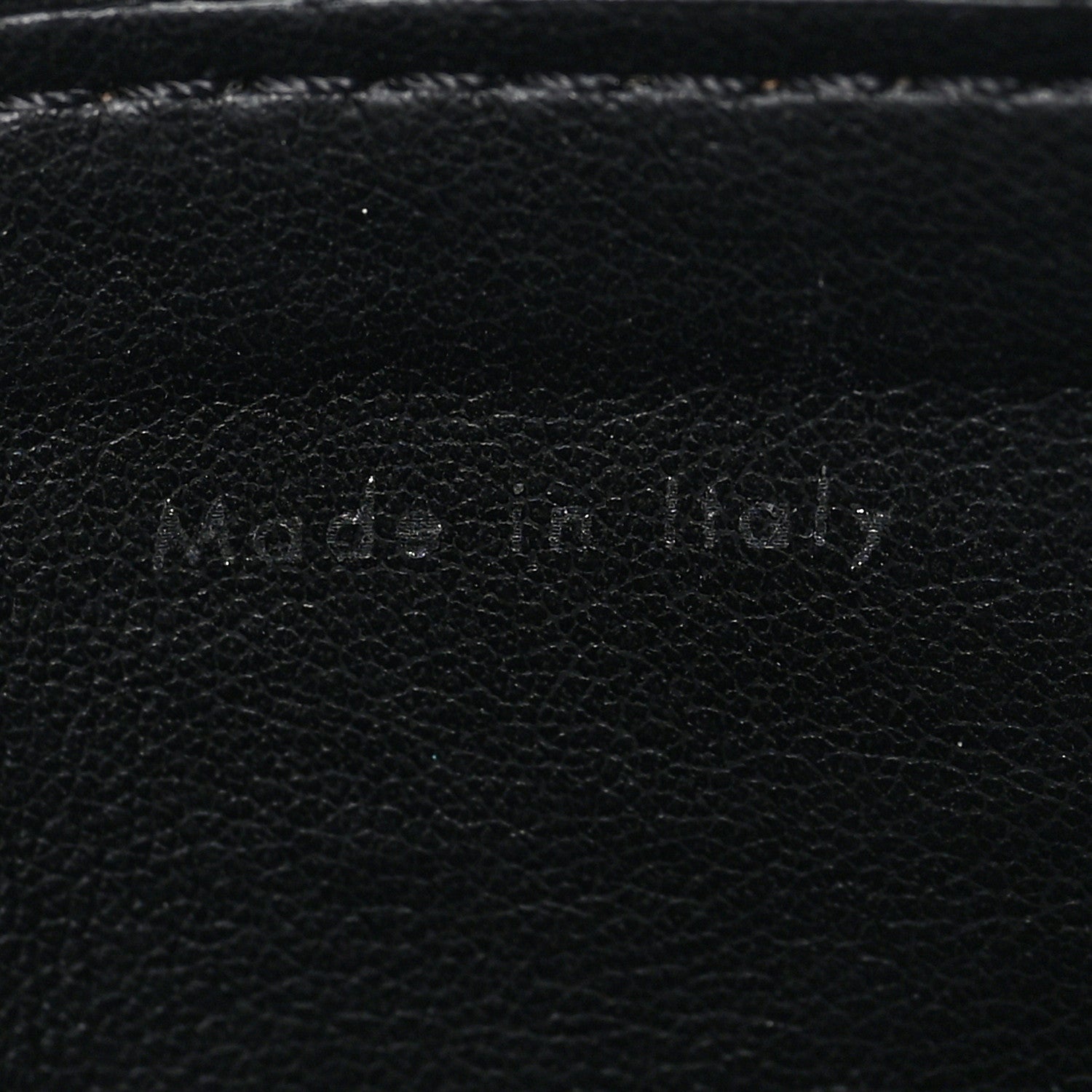 Celine Textured Calfskin Cosmetic Pouch Bag Black 6 of 8
