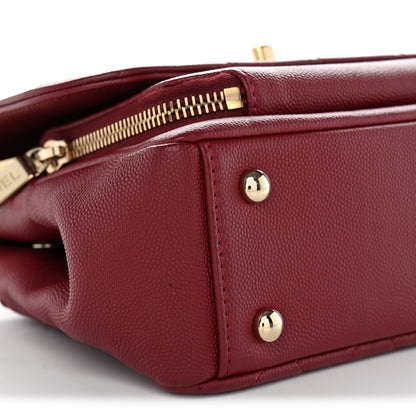 Chanel Caviar Quilted Small Business Affinity Flap Burgundy 9 of 11