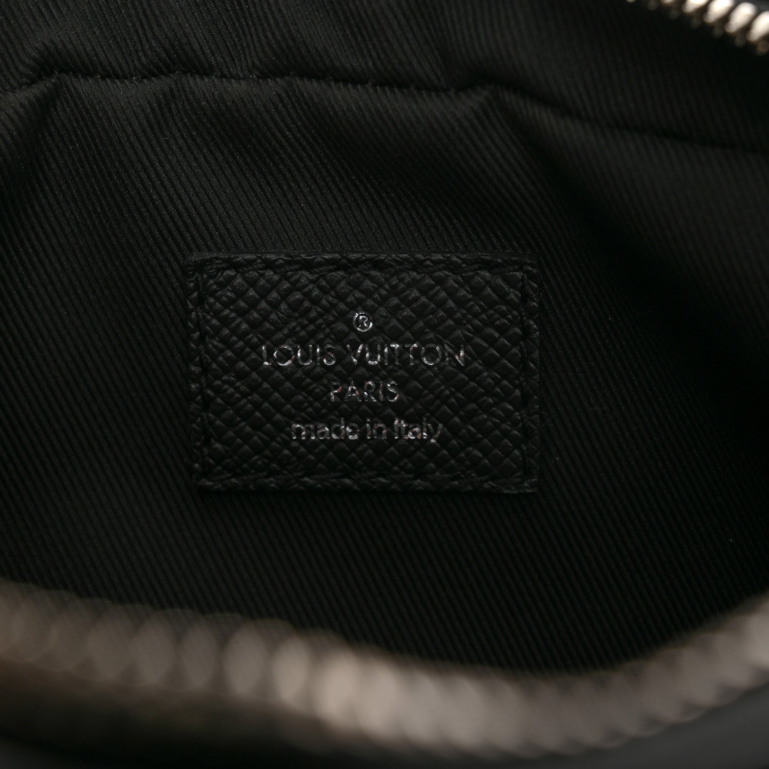 Louis Vuitton Taiga Monogram Eclipse Outdoor Bum Bag Black 6 of 11
