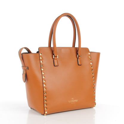 Valentino Garavani Vitello Rockstud Double Handle Tote Light Cuir 3 of 7