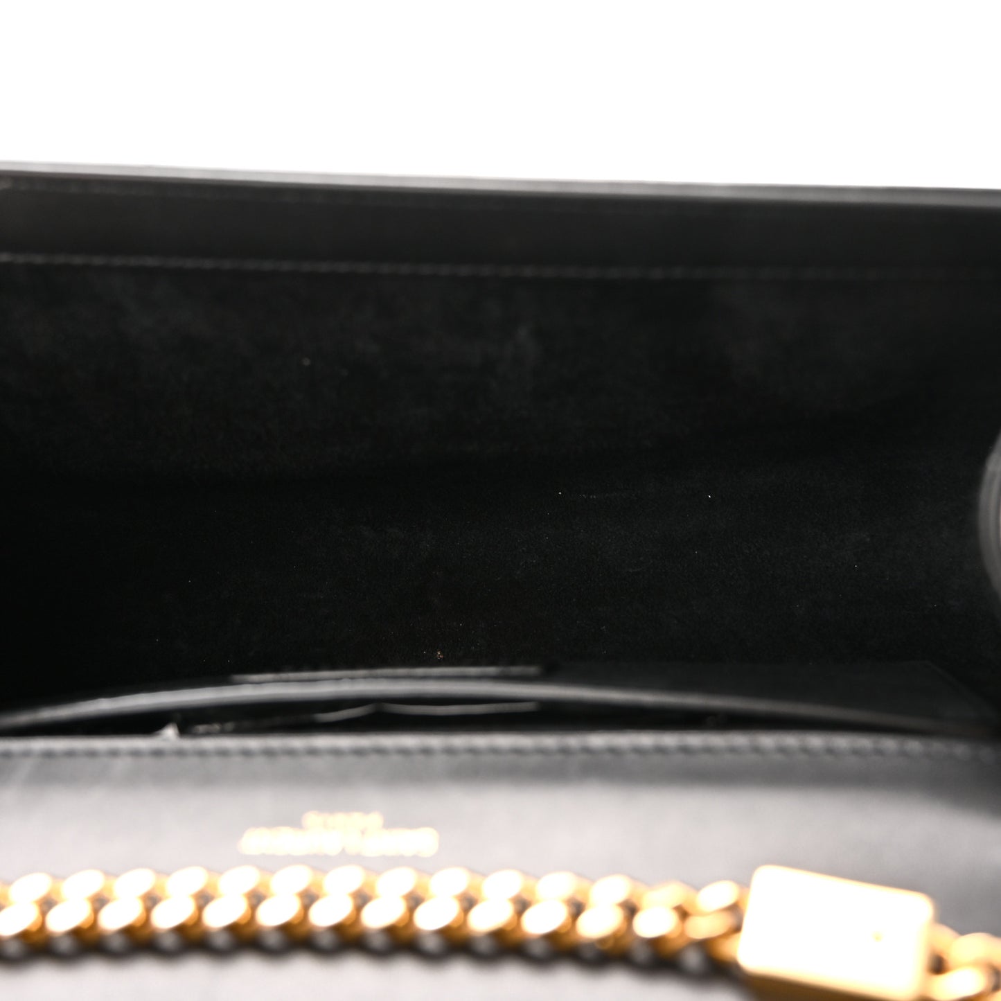 Smooth Calfskin Medium Classic Monogram Kate Tassel Satchel Black