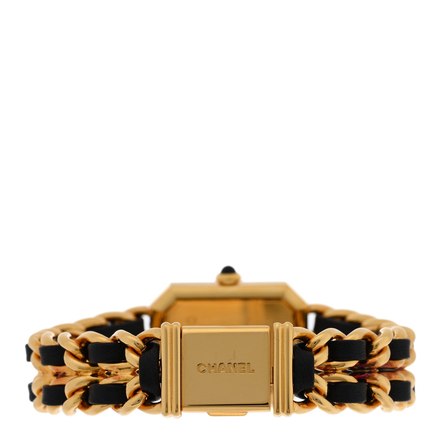 Chanel Stainless Steel Lambskin 20mm Chain Premiere Quartz Watch Gold M 3 of 4