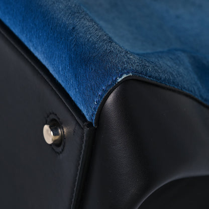 Celine Pony Hair Medium Edge Shoulder Bag Ocean Blue 9 of 16