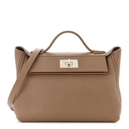 Hermes Taurillon Maurice Swift 24/24 29 Etoupe 1 of 13