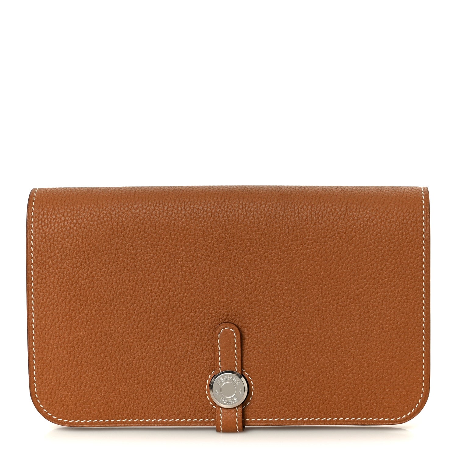 Hermes Togo Dogon Duo Wallet Gold 1 of 12