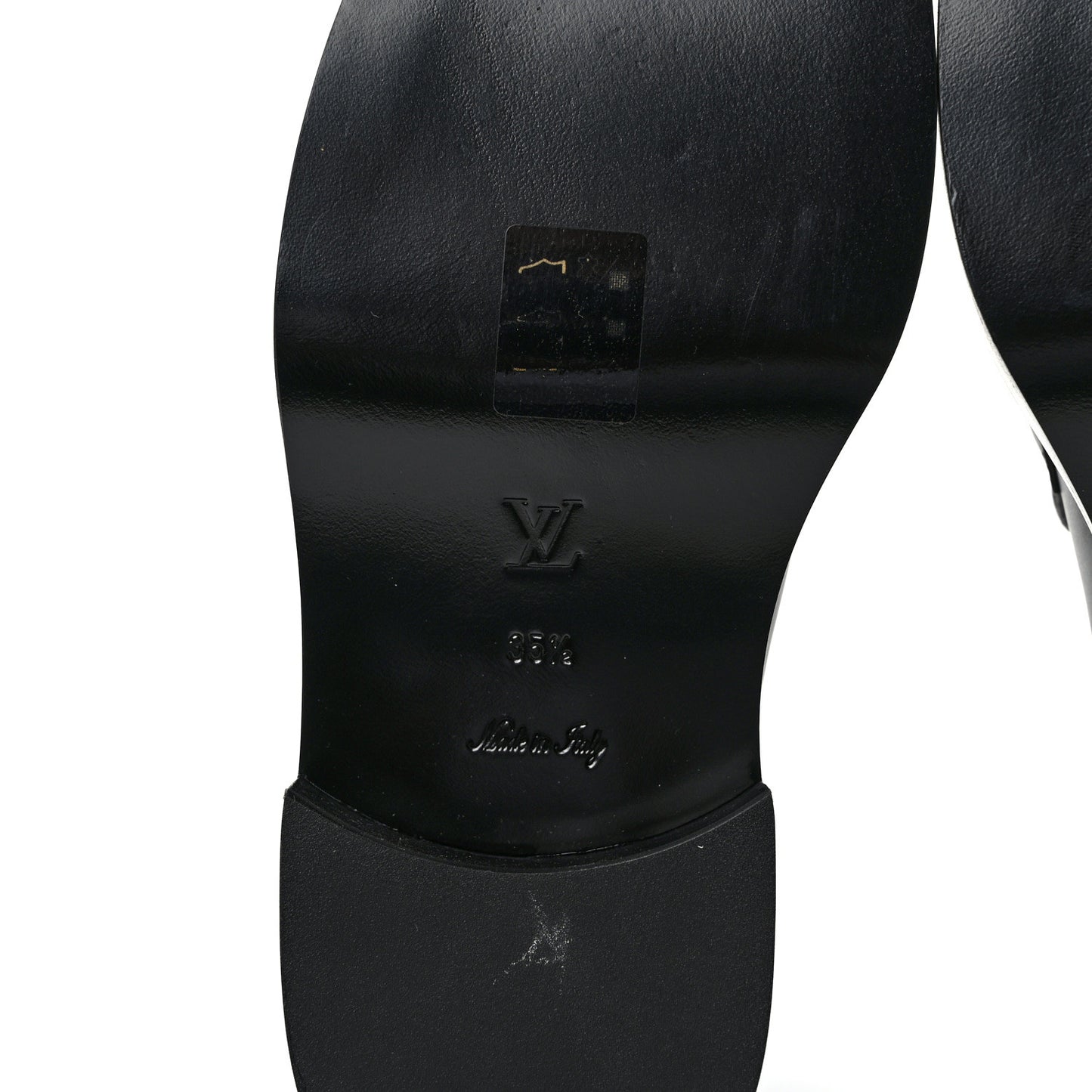 Monogram Calfskin Academy Loafers 35.5 Black