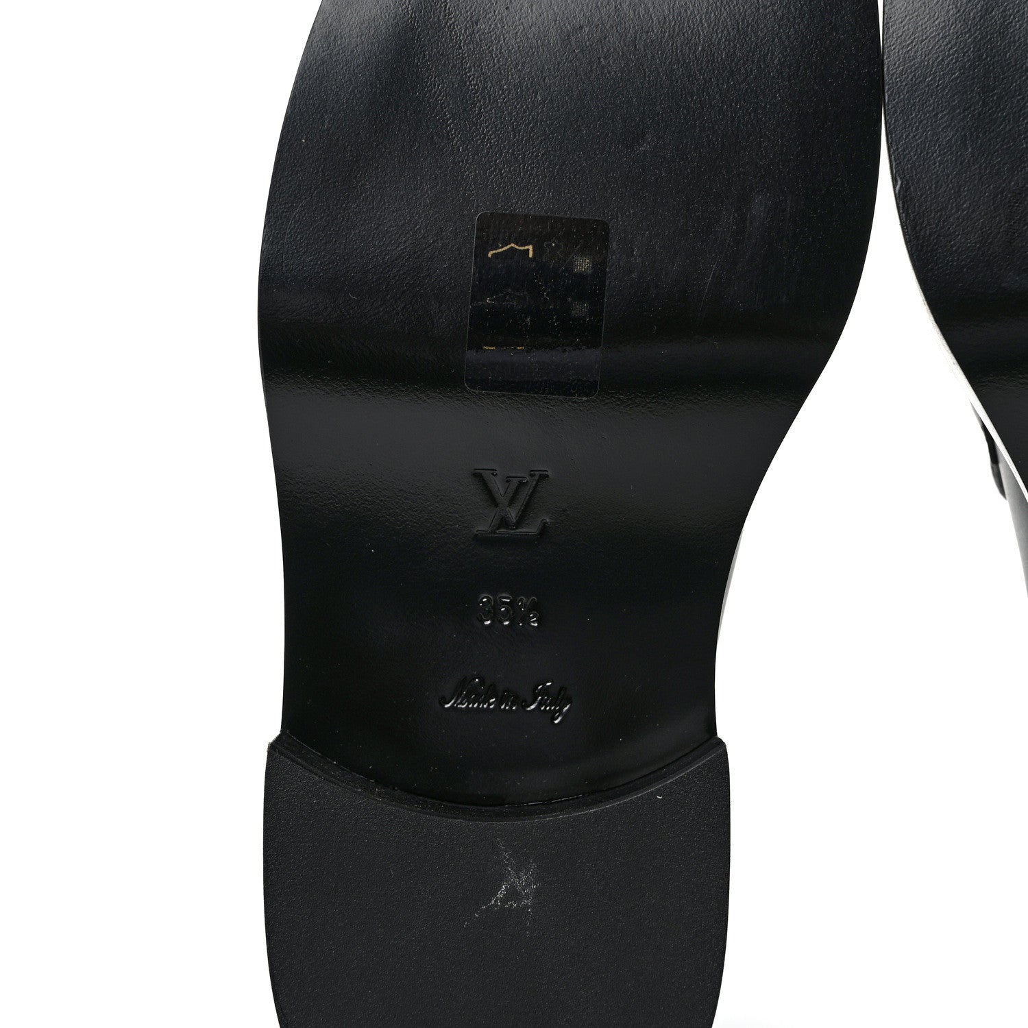 Louis Vuitton Monogram Calfskin Academy Loafers 35.5 Black 6 of 7