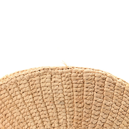 Prada Raffia Vitello Small Hobo Naturale Black 11 of 11