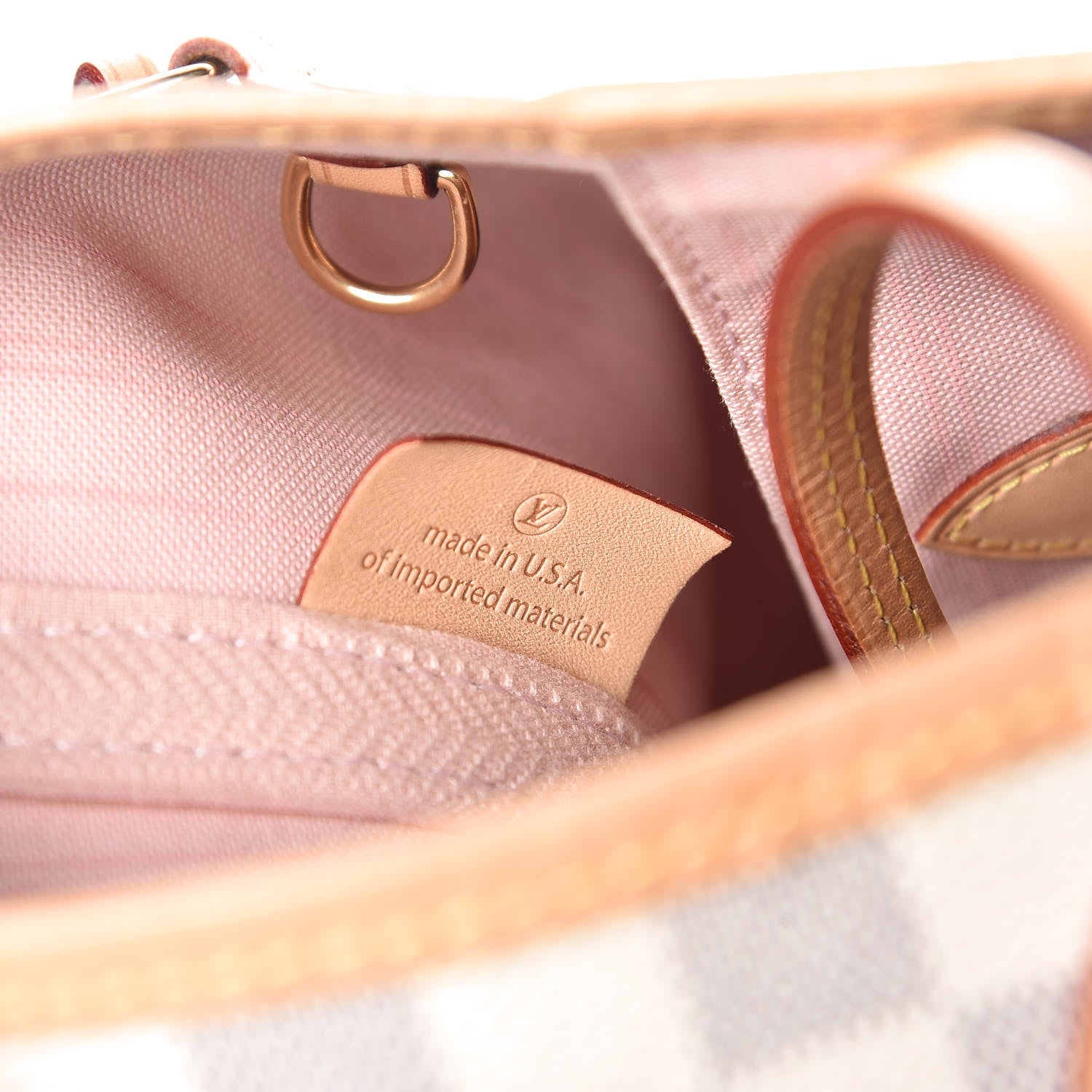 Louis Vuitton Damier Azur Neo Neverfull MM Rose Ballerine 9 of 10