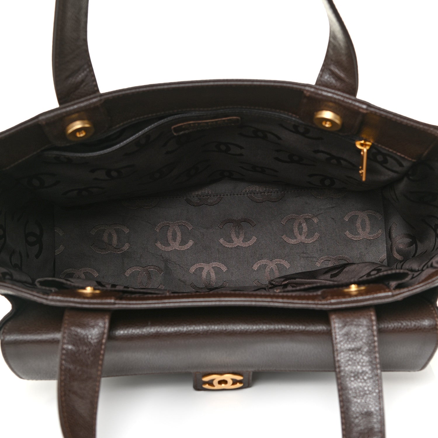 Chanel Caviar Shopper Tote Brown 4 of 17