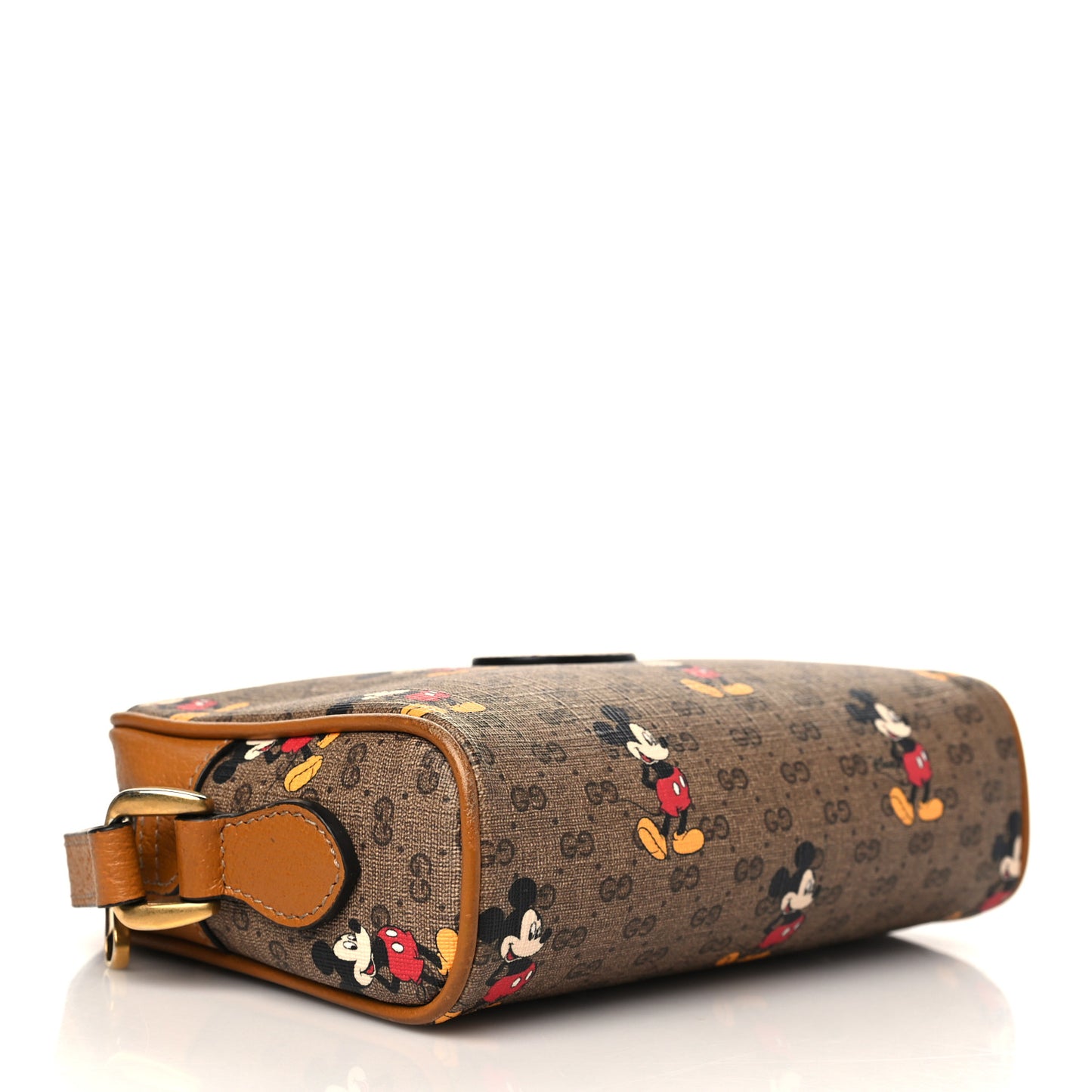 X DISNEY Mini Vintage GG Supreme Monogram Mickey Mouse Shoulder Bag Beige Vintage Sun Oil