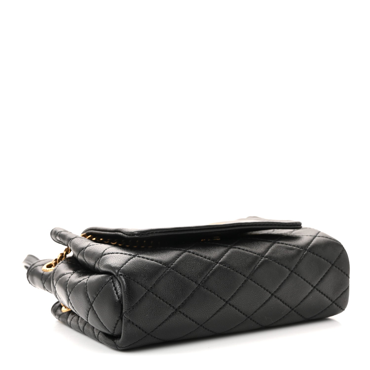 Saint Laurent Lambskin Quilted Monogram Mini Nolita Black 4 of 9