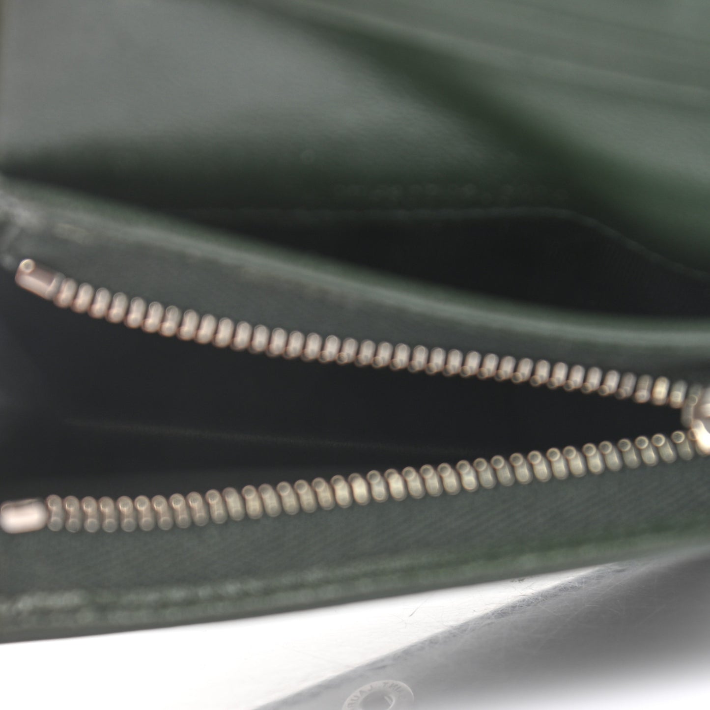Lambskin Y Quilted Monogram Loulou Flap Wallet Olive