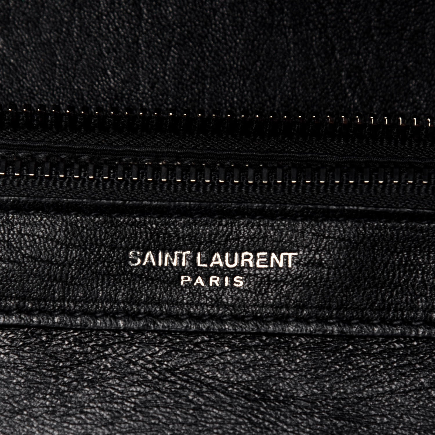 Saint Laurent Sheepskin Matelasse Chevron Monogram Large College Satchel Black 7 of 10