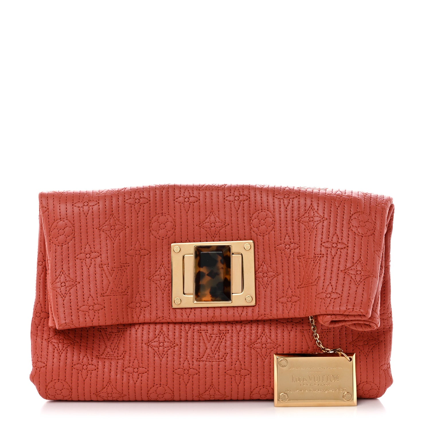 Louis Vuitton Calfskin Quilted Monogram Altair Clutch Rose 3 of 8