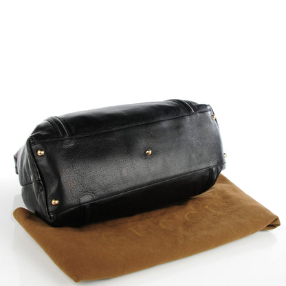 Gucci Calfskin Medium Britt Tote Black 4 of 7