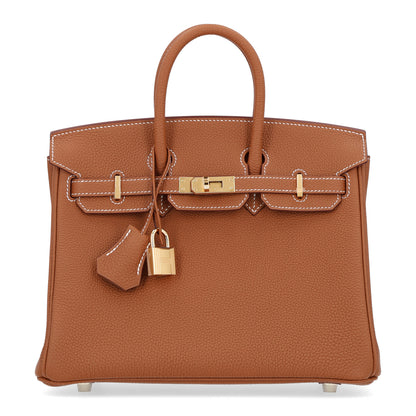 Hermes Togo Birkin 25 Gold 1 of 11