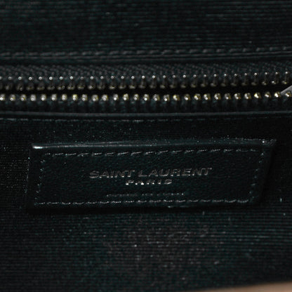 Saint Laurent Grain De Poudre Textured Mixed Matelasse Triquilt Large Monogram Satchel Dune 5 of 13