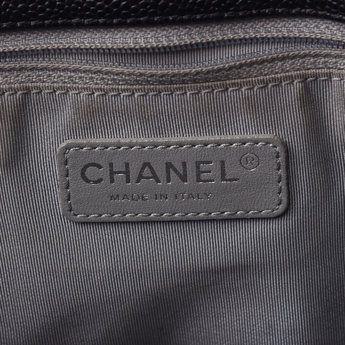 Caviar Quilted Large French Riviera Flap Black