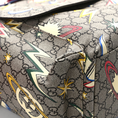 Gucci GG Supreme Monogram Space Diaper Bag Red 12 of 14