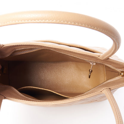Chanel Caviar Quilted Medallion Tote Beige 6 of 9
