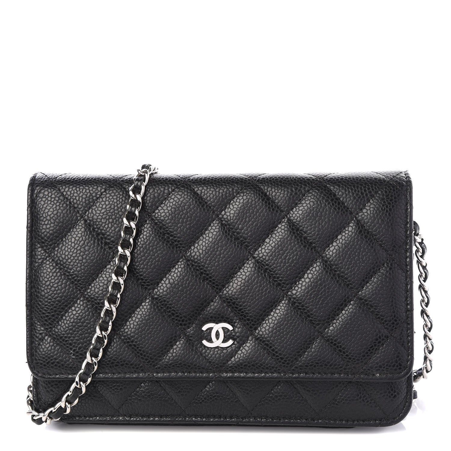 Chanel Caviar Quilted Wallet On Chain WOC Black 1 of 11