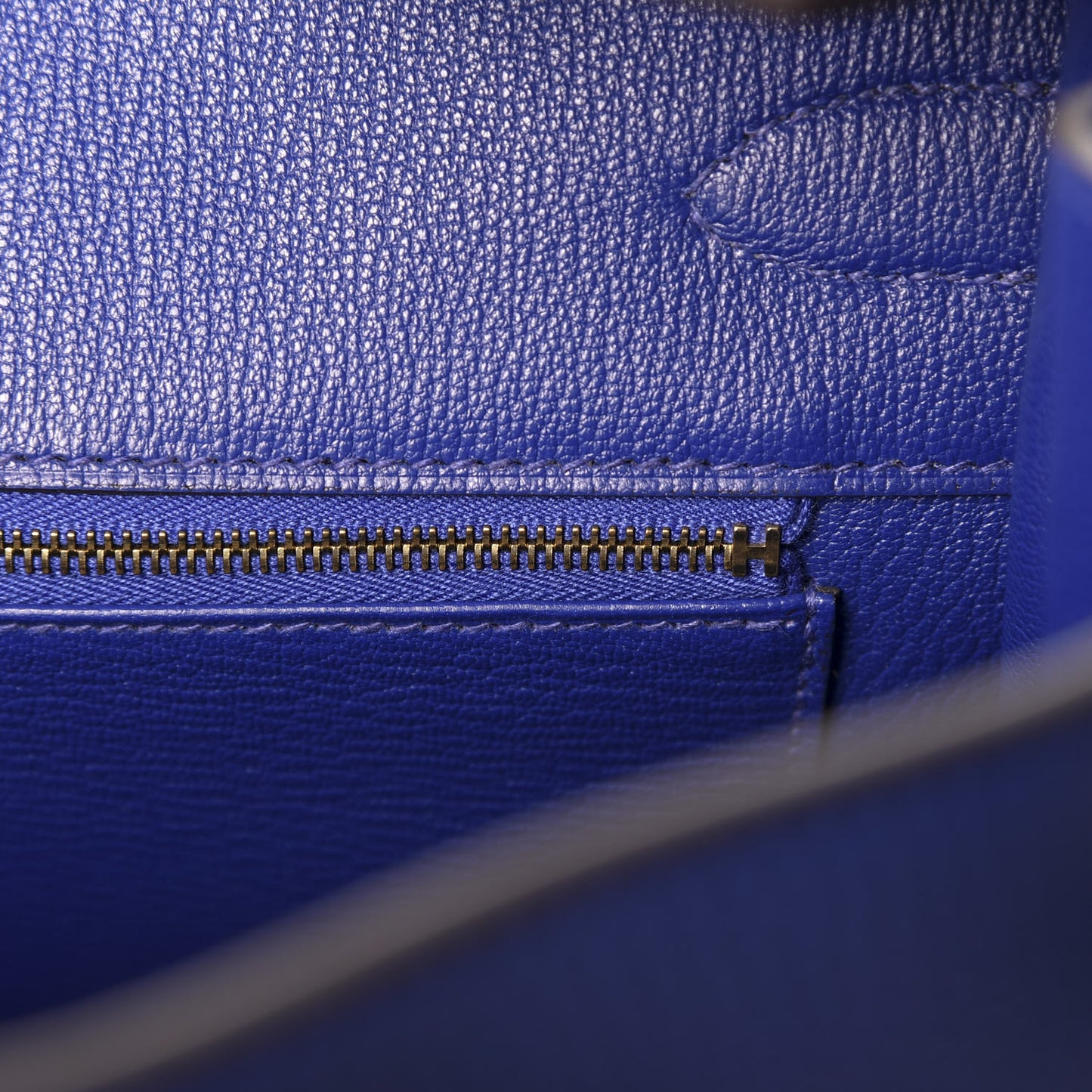 Togo Birkin 35 Bleu Electrique