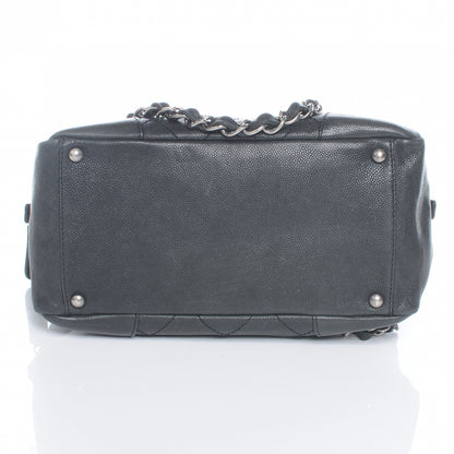 Chanel Distressed Caviar Outdoor Ligne Tote Black 4 of 7