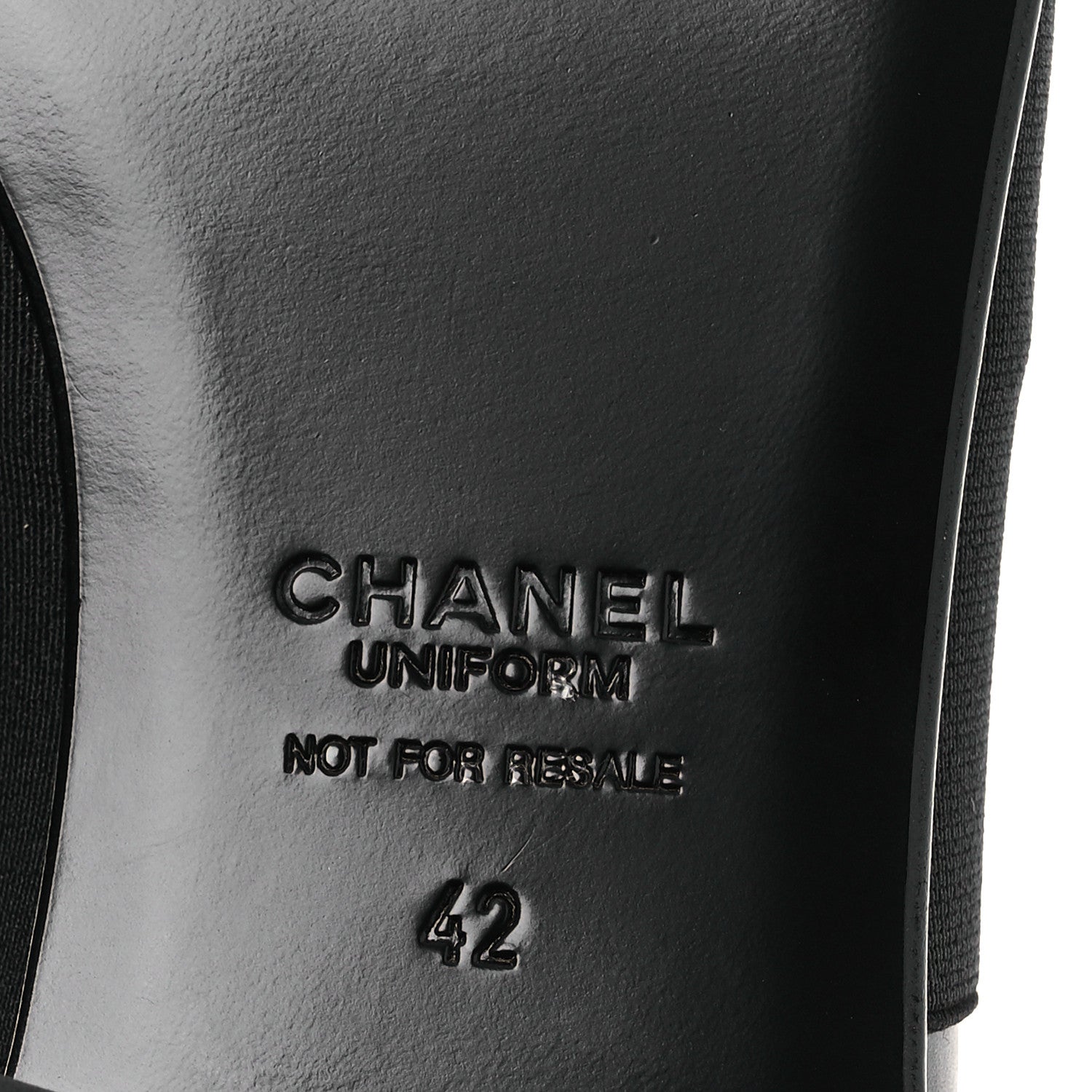 Chanel Calfskin Elastic Lace Up Cap Toe CC Loafers 42 Black 8 of 11