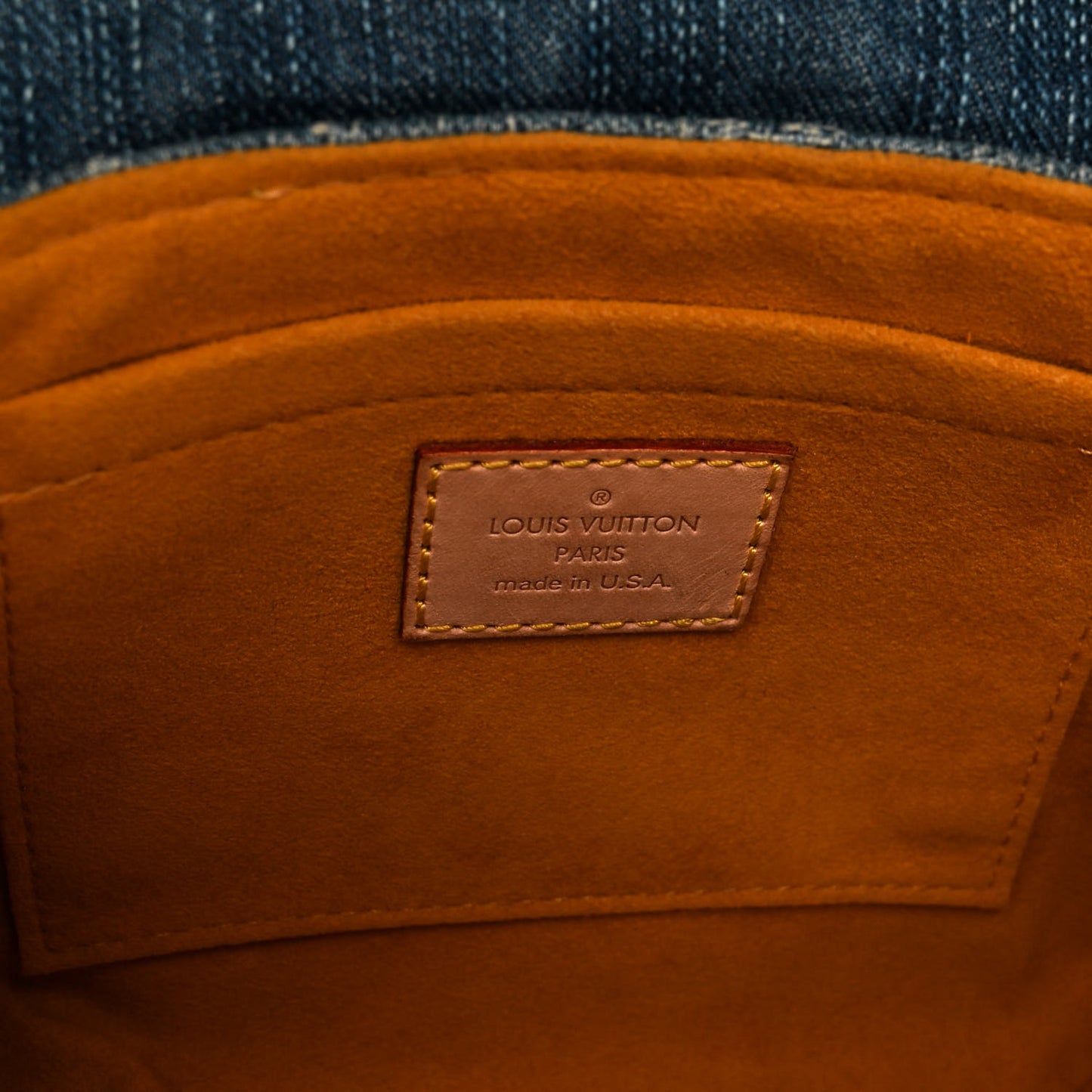 Monogram Denim Mini Pleaty Blue
