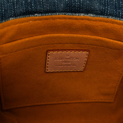 Louis Vuitton Monogram Denim Mini Pleaty Blue 6 of 10