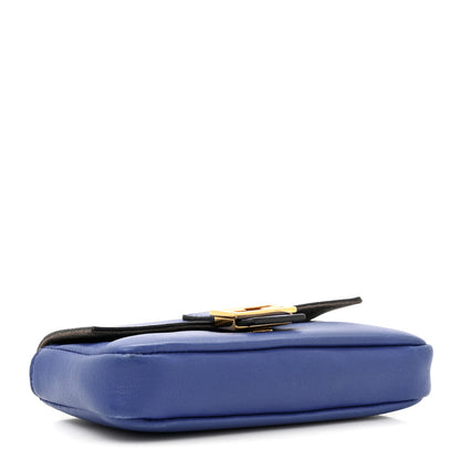Fendi Shiny Nappa Micro Baguette Blue Neon 4 of 16