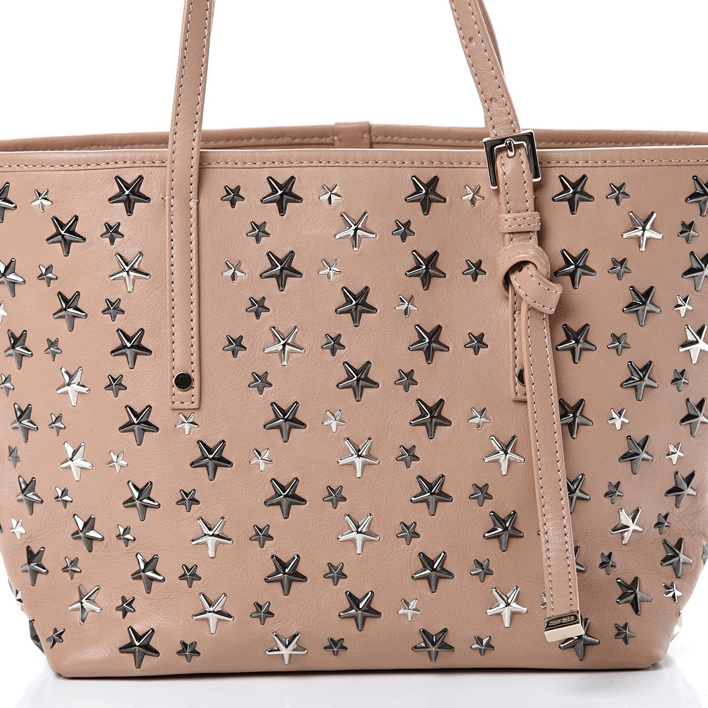 Calfskin Sofia Star Studded Tote Pink