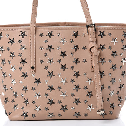 Jimmy Choo Calfskin Sofia Star Studded Tote Pink 6 of 10