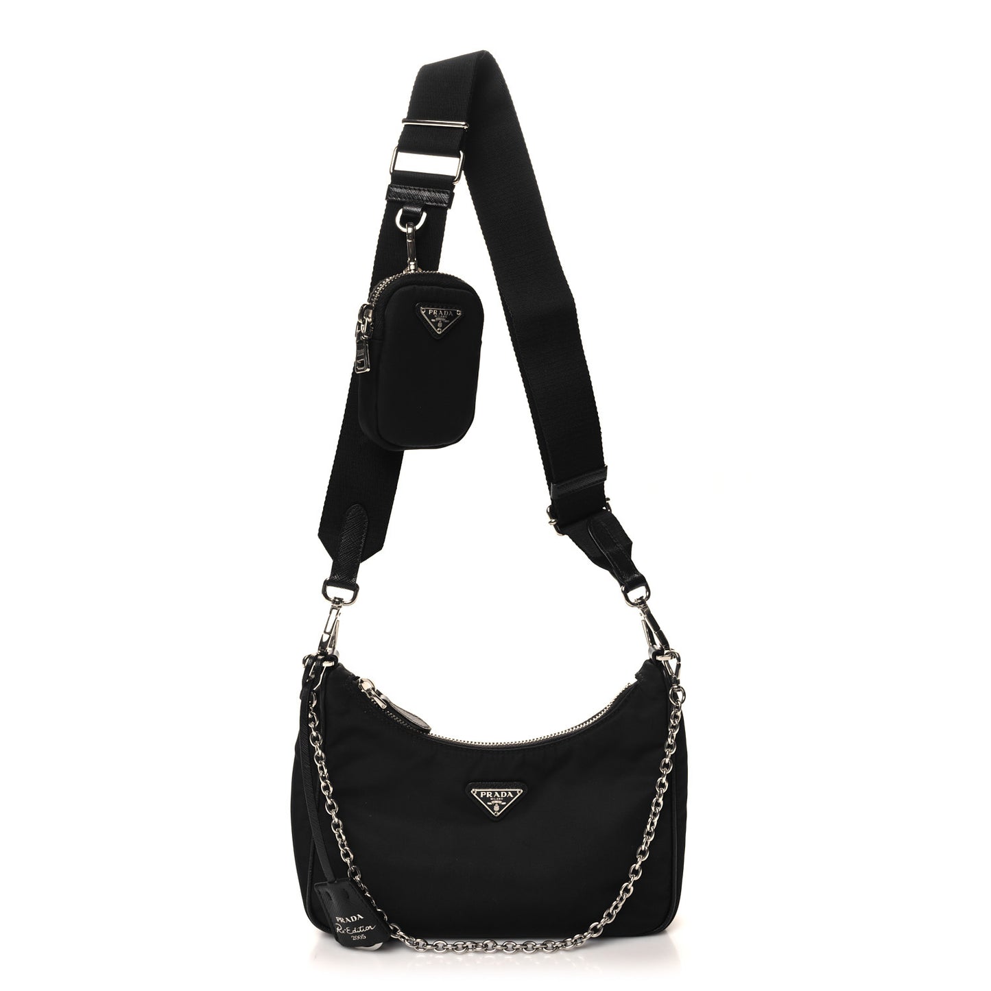 Nylon Re-Edition 2005 Shoulder Bag Black