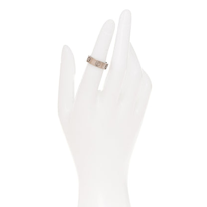 Cartier 18K White Gold 5.5mm LOVE Ring 49 5 2 of 5