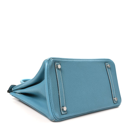 Hermes Togo Birkin 30 Blue Jean 4 of 13