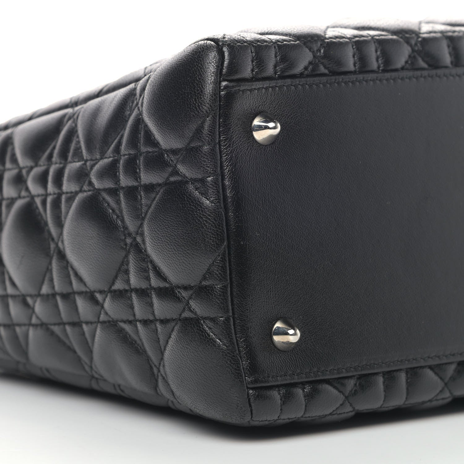 Christian Dior Lambskin Cannage Medium Lady Dior Black 5 of 14