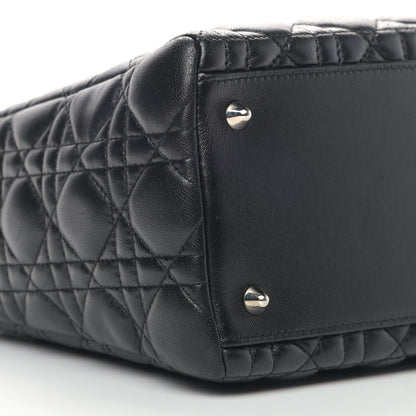 Christian Dior Lambskin Cannage Medium Lady Dior Black 5 of 14
