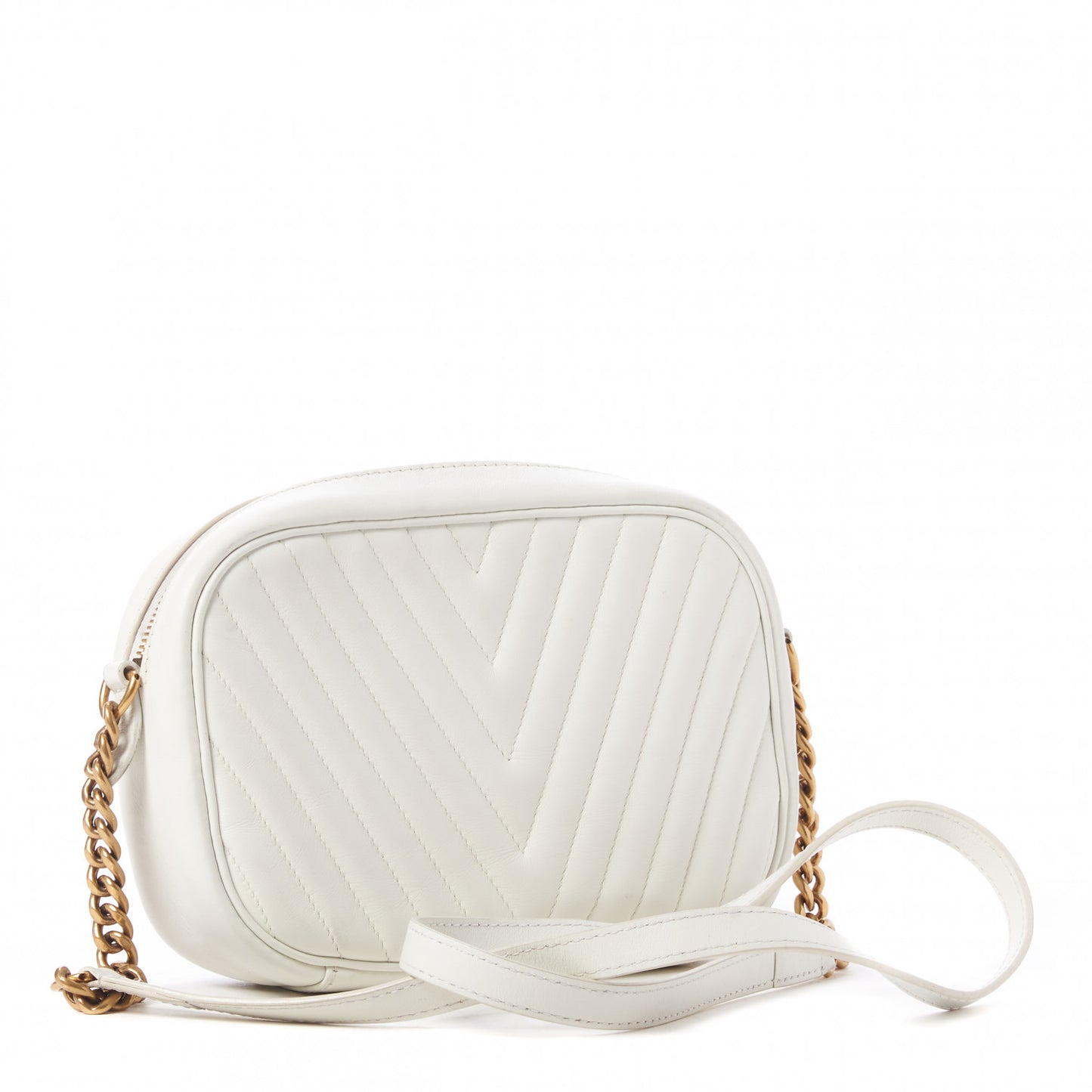 Calfskin New Wave Camera Bag White