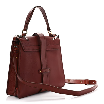 Chloe Shiny Grained Calfskin Medium Aby Day Shoulder Bag Sepia Brown 3 of 10