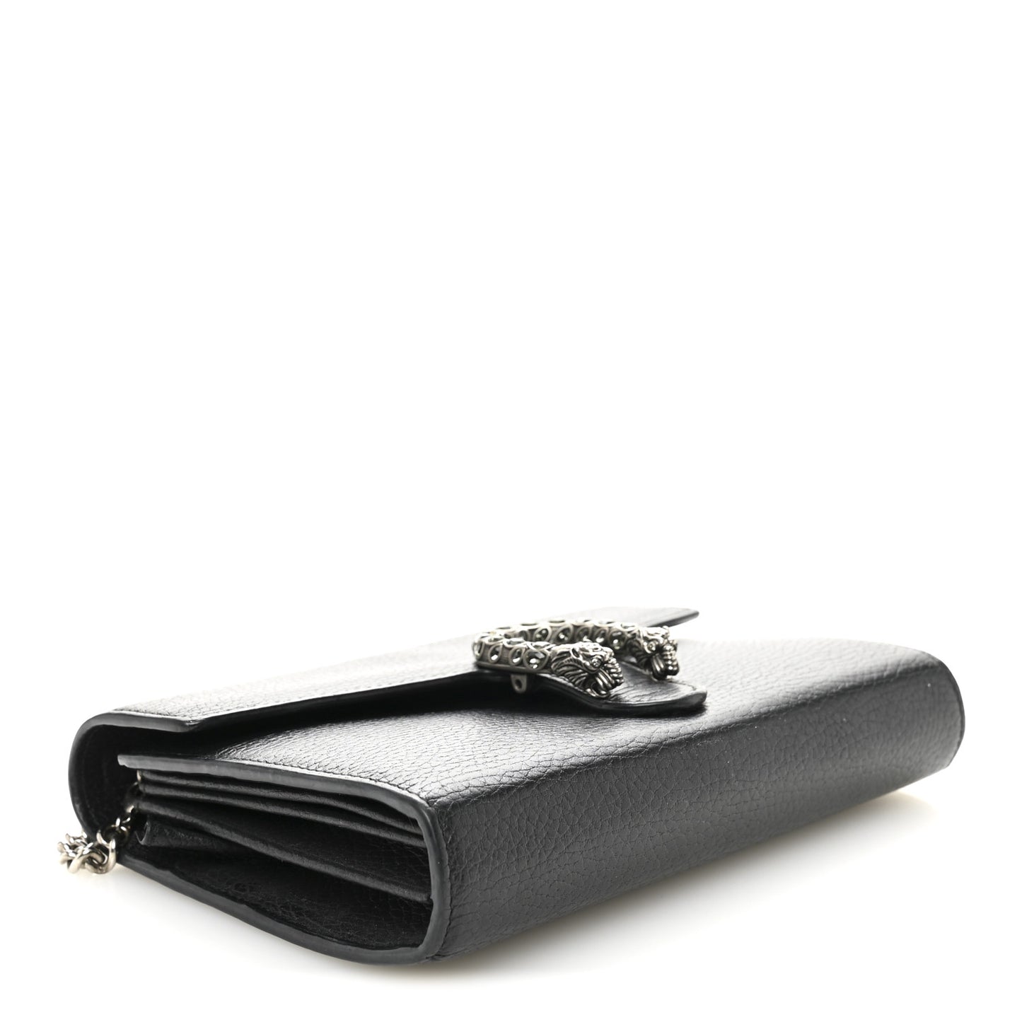 Calfskin Mini Dionysus Chain Wallet Black