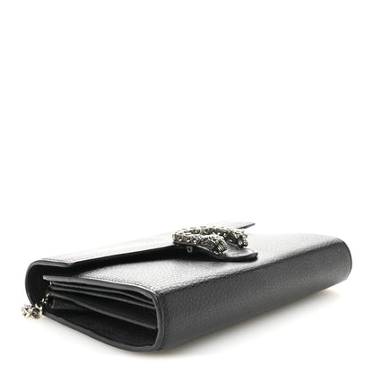 Gucci Calfskin Mini Dionysus Chain Wallet Black 4 of 10