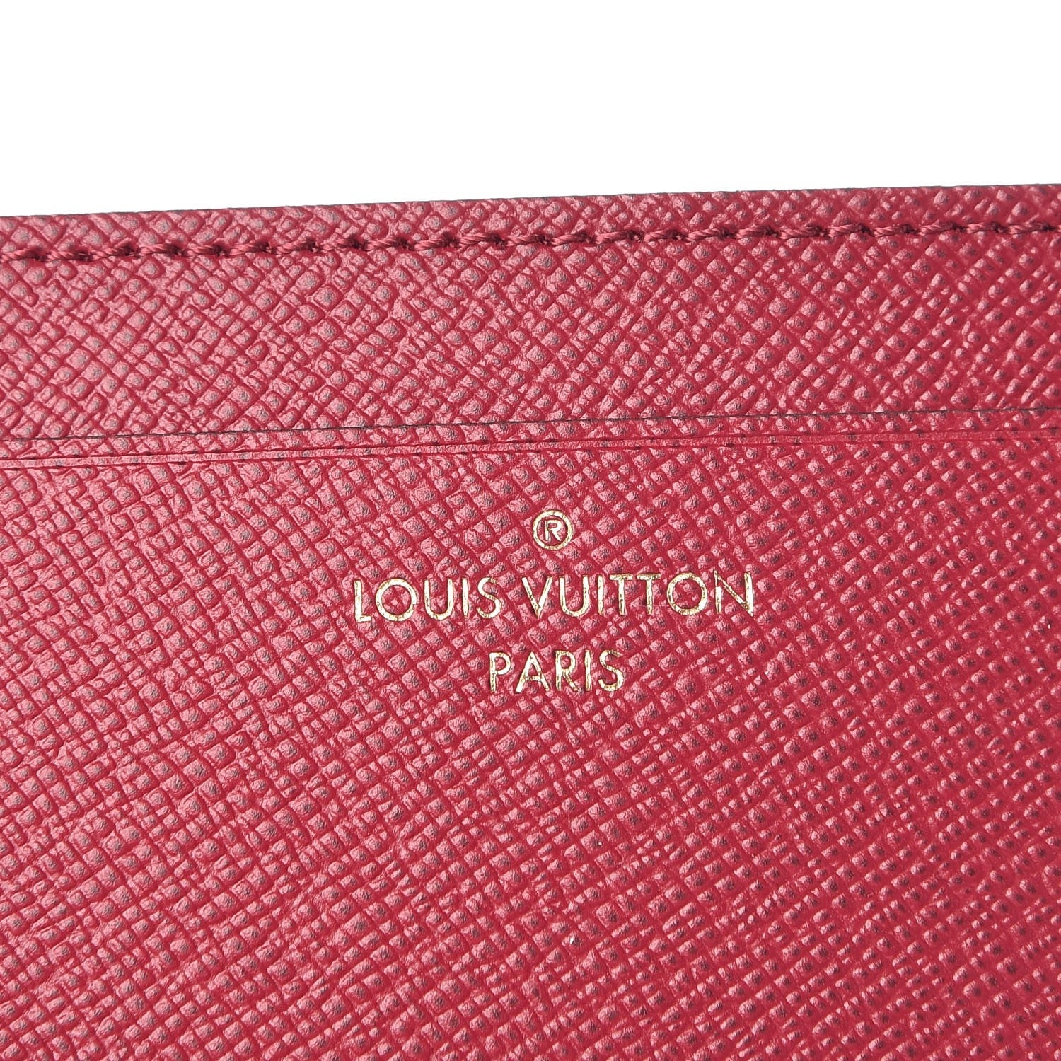 Louis Vuitton Calfskin Jeanne Wallet Insert Fuchsia 6 of 7