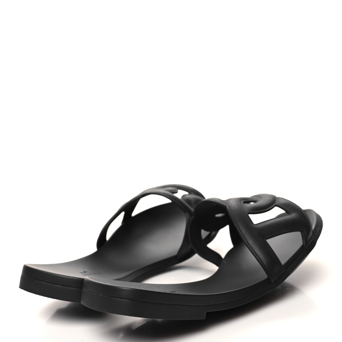 Rubber Aloha Sandals 41 Black
