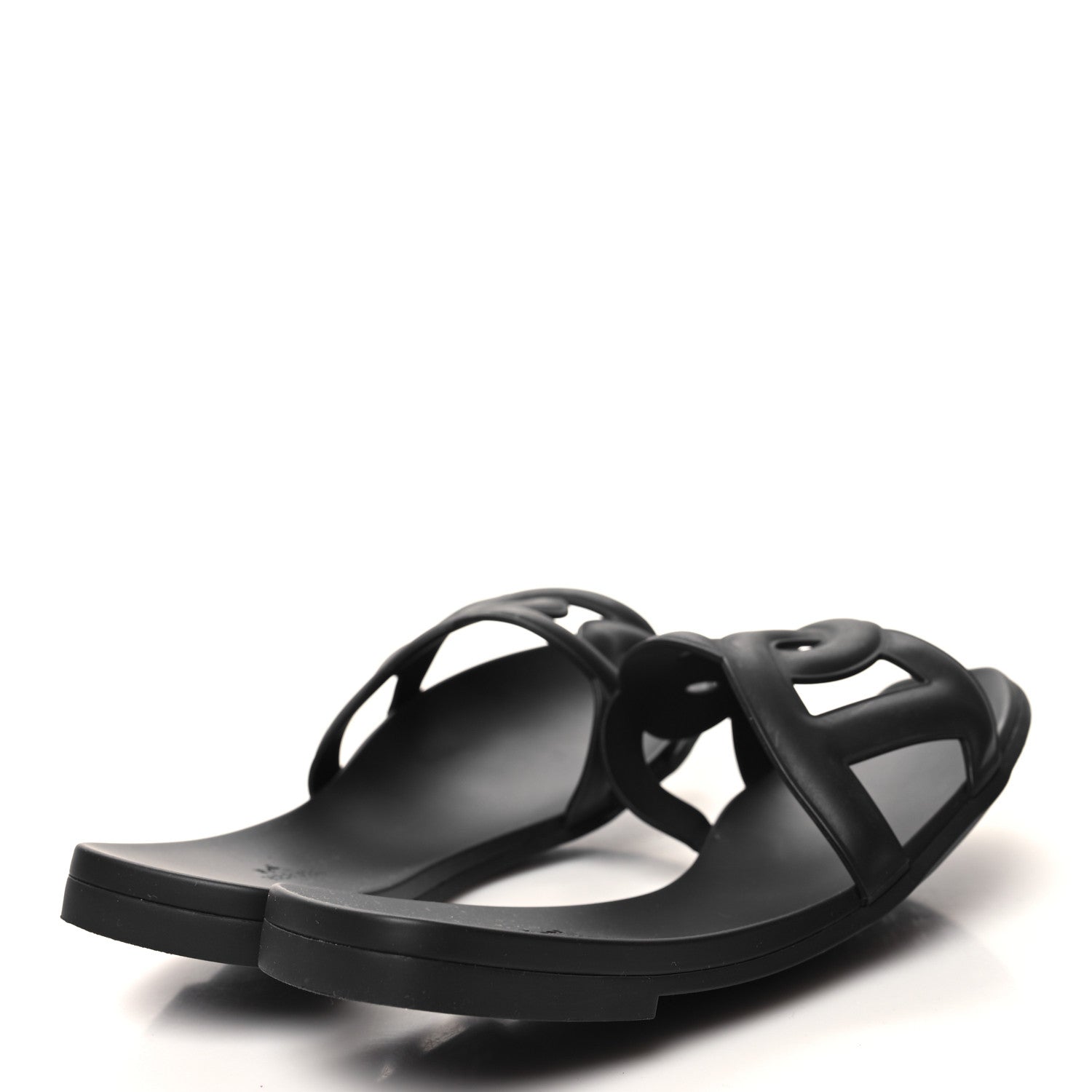 Hermes Rubber Aloha Sandals 41 Black 4 of 8
