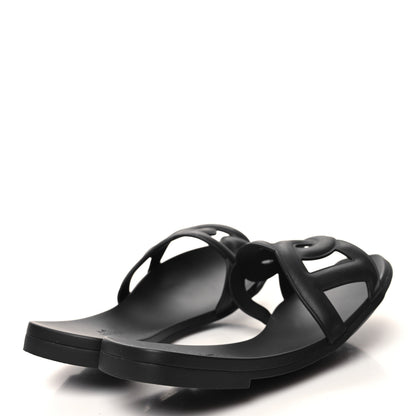 Hermes Rubber Aloha Sandals 41 Black 4 of 8