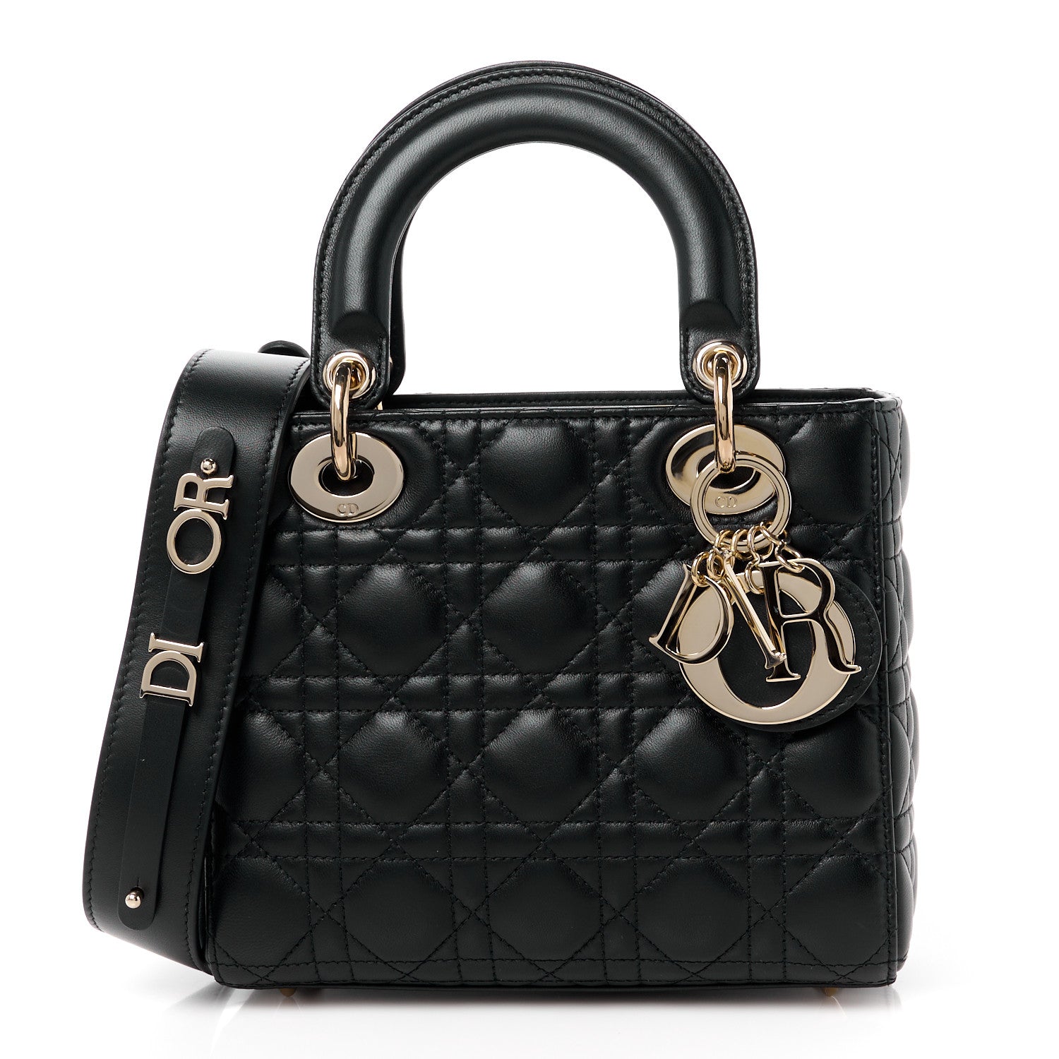 Christian Dior Lambskin Cannage Small My ABCDior Lady Dior Black 1 of 11